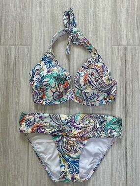 Sunsets Tide Pool Twist Halter Bikini Set
